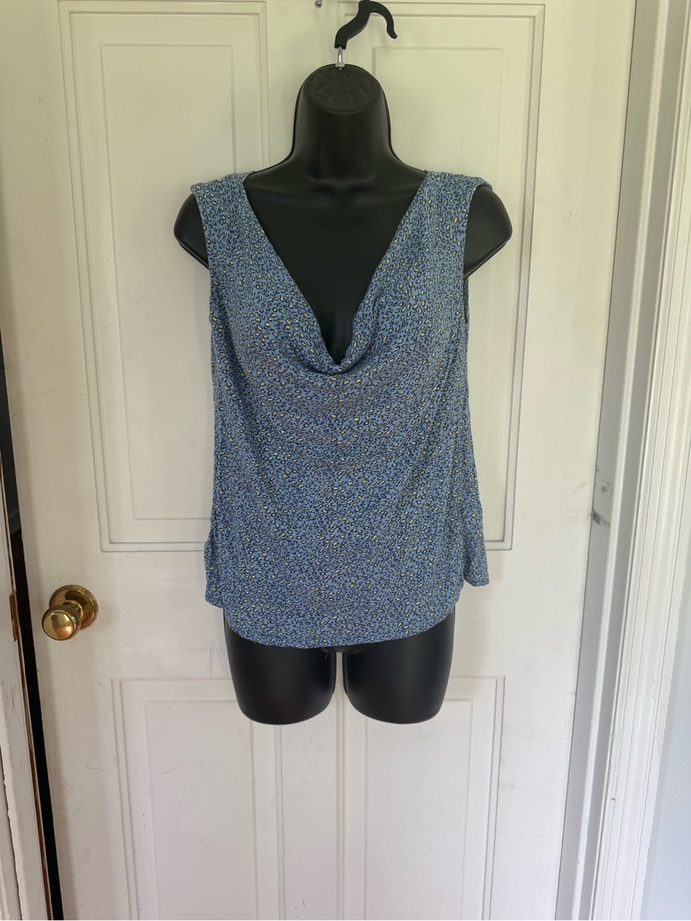 Light Blue Drape Neck Women's Camisole